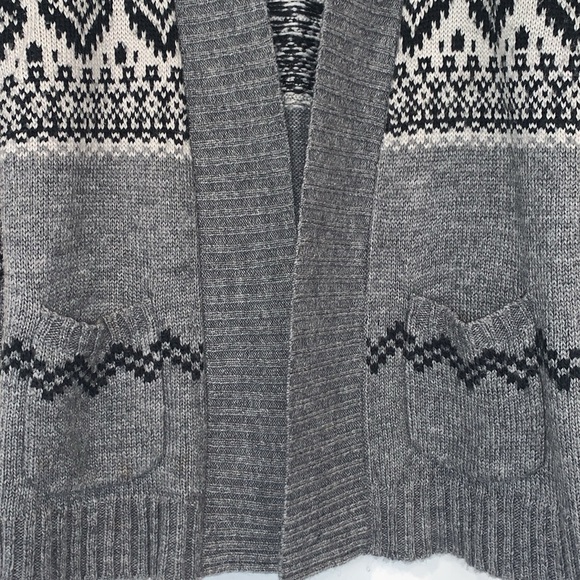 J. Jill Southwest Wool Blend Open Front Cardigan Sweater L - Picture 4 of 10
